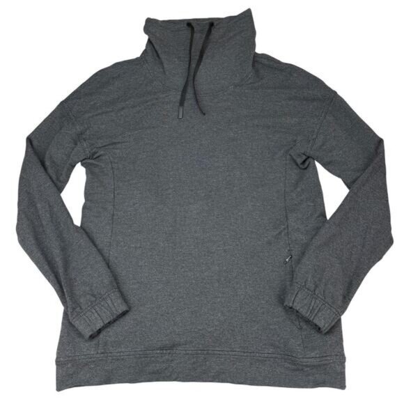 Lululemon Twisted & Tucked Long Sleeve In Heathered Mod Black Size 4 - Picture 5 of 9